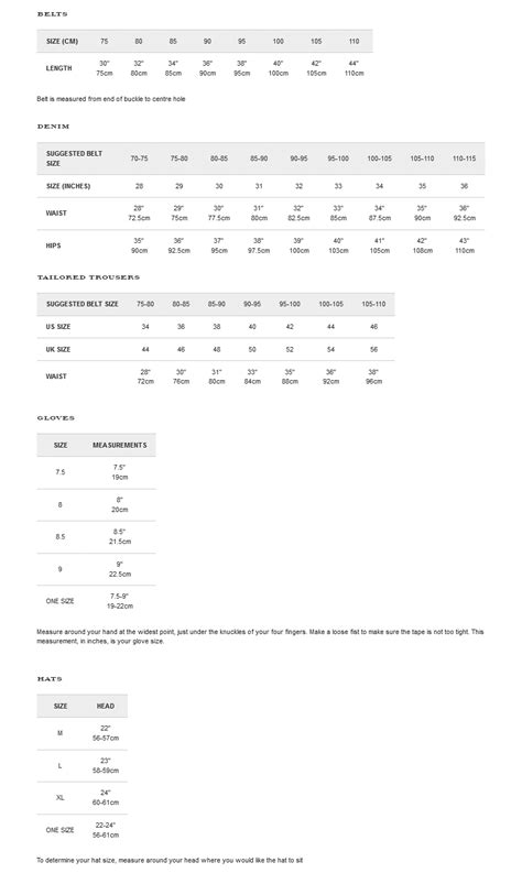 burberry shirt size chart.